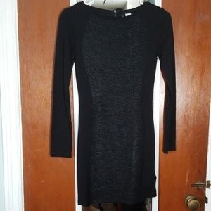 Black bodycon snake printed dress.